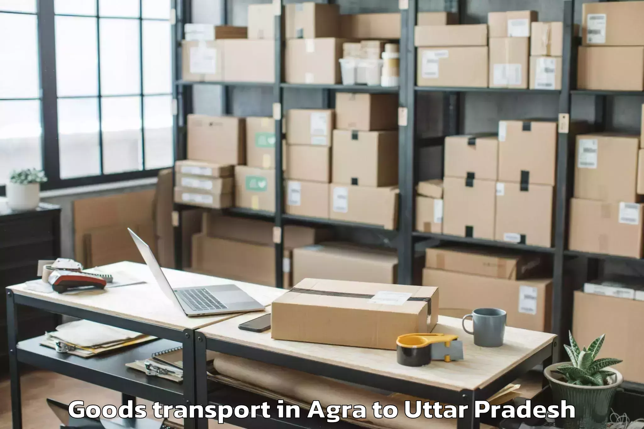 Hassle-Free Agra to Prof Rajendra Singh Rajju Bhai Goods Transport